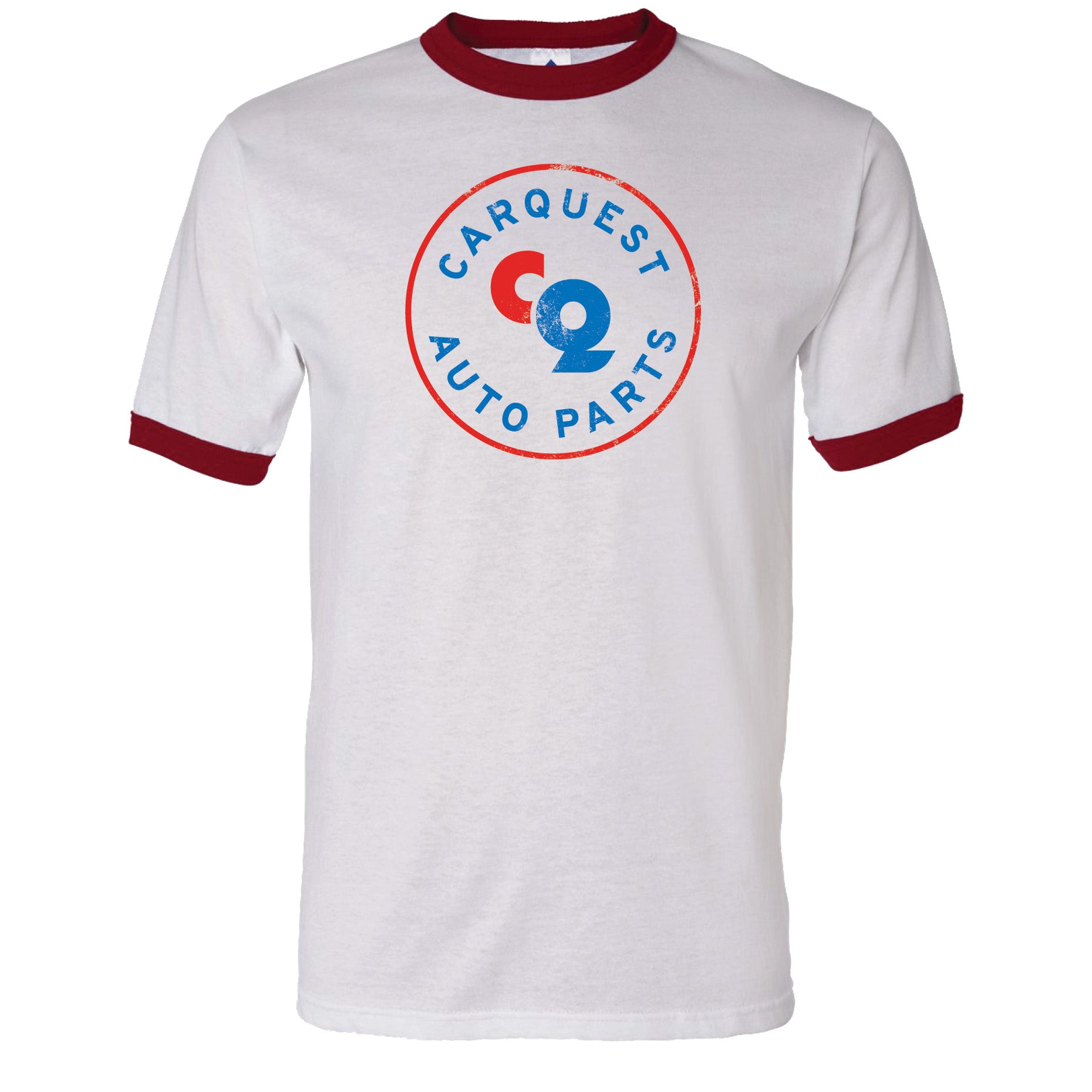 Carquest Throwback Ringer Tee Red